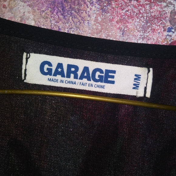 Sequined, racerback camisole tank top. Medium - Picture 5 of 5